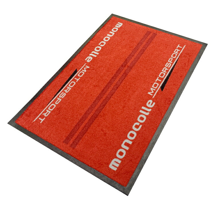 乐天商城 - monocolle モノコレ MAINTENANCE MAT メンテナンス&エントランスマット 90×60cm レッド 1点