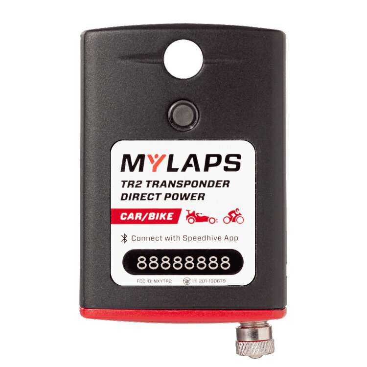 MYLAPS TR2 RACER トランスポンダー CAR&BIKE (4輪/2輪ロードコース専用) ダイレクトパワータイプ Subscription 1/2/5年ライセンス付き