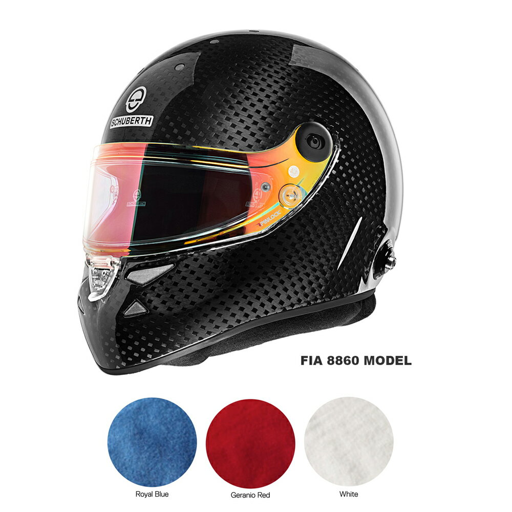 SCHUBERTH シューベルト ヘルメット SF4 CARBON FIA 8860-2018 軽量カーボンヘルメット シューベルス 内装色選択 RED / WHITE / BLUE ..