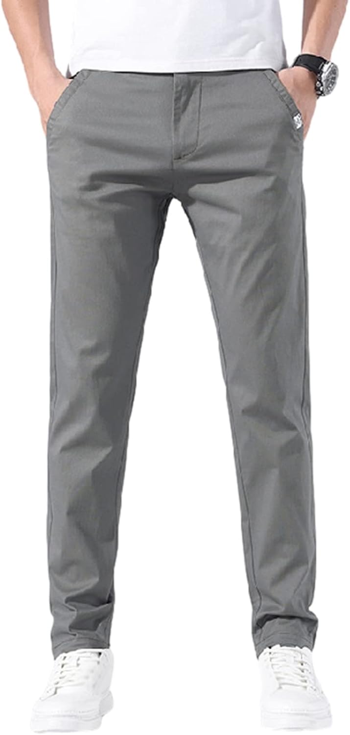 スーツパンツ チノパンツ チノパン メンズ ロングパンツ ストレート ストレッチ スリム コットン カジ..