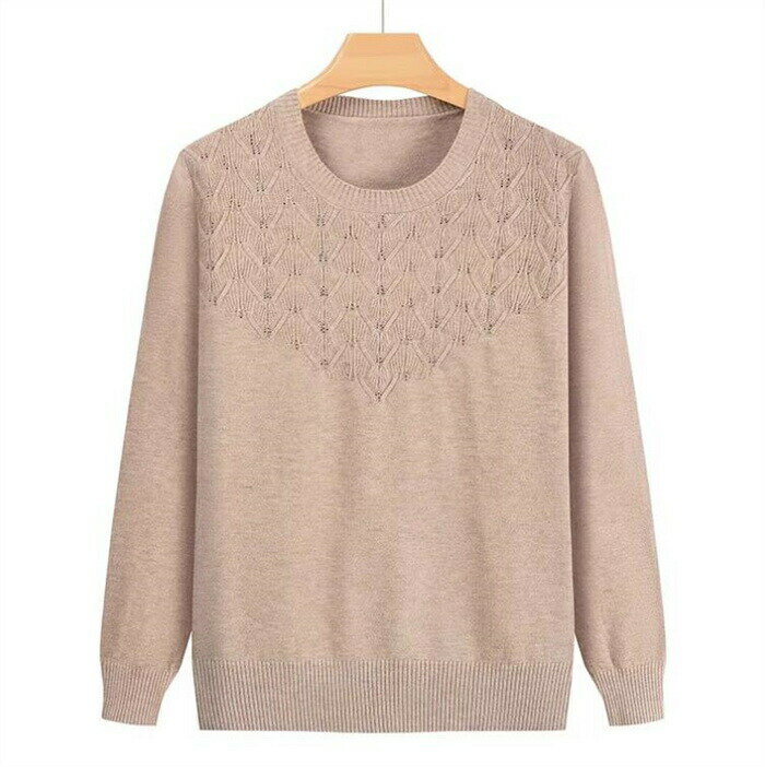 ニットセーター シニアファッション ニットトップス レディース 長袖 セーター あたたかい おしゃれ 高齢者服 女性 60代 70代 80代 おばあちゃん 誕生日 暖かい プレゼント(4.0)