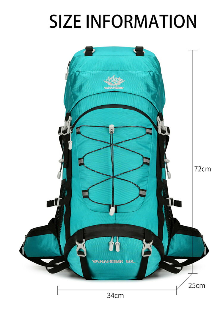 登山リュック リュック リュックサック バックパック メンズ レディース 登山バッグ カジュアル スポーツ 運動 アウトドア 遠足 キャンプ 旅行 3泊 4泊 5泊 トレッキング 大容量 60L 防災用 大容量リュック 登山リュックサック 60L 旅行バッグ 旅行カバン 卒業旅行 修学旅行 mono88-10000094 Mono88 サンプル画像3