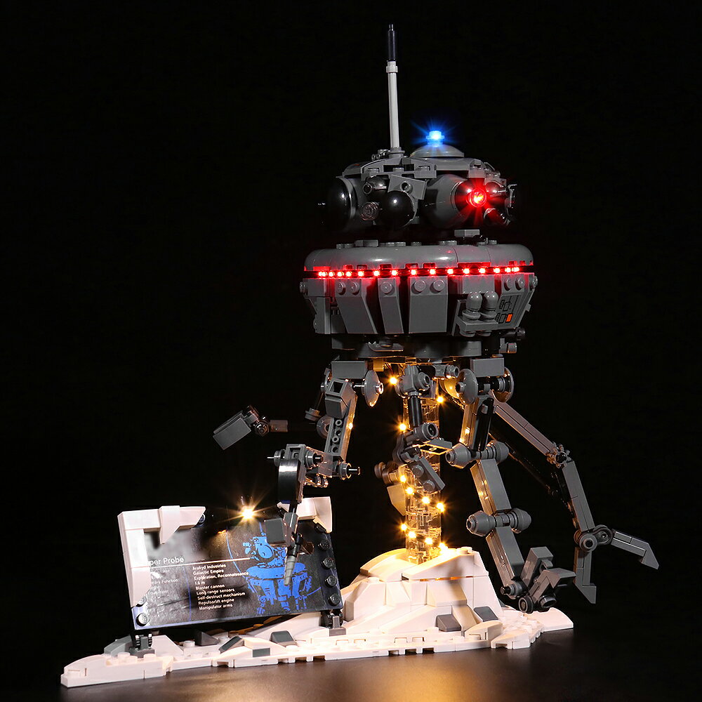 【お買い物マラソン 当店全品ポイント5倍】 激レア!! MOC ブロック 75306 互換 スター・ウォーズ インペリアル・プローブ・ドロイド LEDライト 照明 キット カスタム パーツ ※LEGO本体は付属しておりません