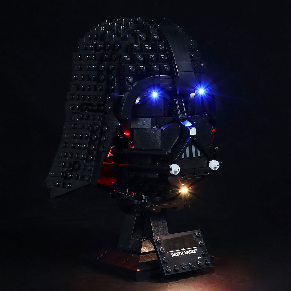 【お買い物マラソン 当店全品ポイント5倍】 激レア!! MOC ブロック 75304 互換 スター・ウォーズ ダース・ベイダー ヘルメット LEDライト 照明 キット カスタム パーツ ※LEGO本体は付属しておりません