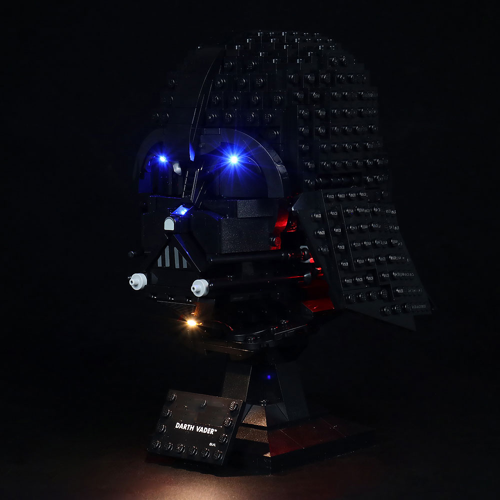 【お買い物マラソン 当店全品ポイント5倍】 激レア!! MOC ブロック 75304 互換 スター・ウォーズ ダース・ベイダー ヘルメット LEDライト 照明 キット カスタム パーツ ※LEGO本体は付属しておりません