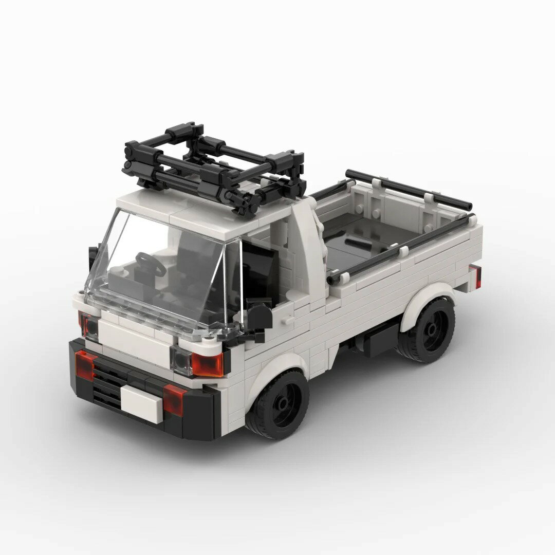 MOC LEGO レゴ 互換 ホンダ アクティ風 軽トラック 348個 ブロック 積み木 模型 もちゃ 玩具