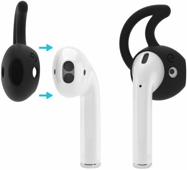 Apple AirPods AirPods2 EarPods 対応 極薄 優しい付け心地の シリコン カバー 1ペア