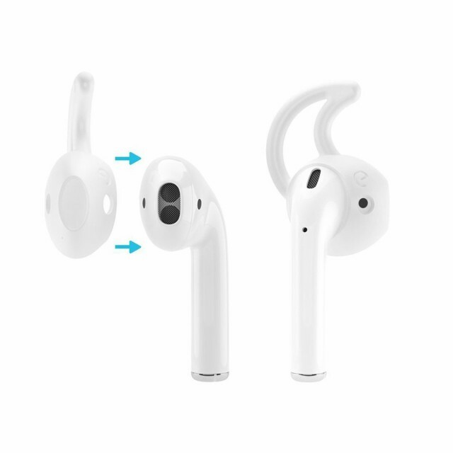 Apple AirPods AirPods2 EarPods 対応 極薄 優しい付け心地の シリコン カバー 1ペア