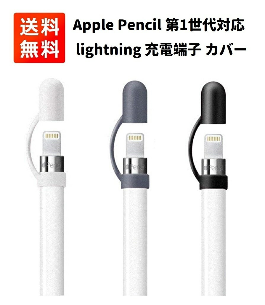 【お買い物マラソン 当店全品ポイント5倍】 Apple Pencil 第1世代対応 lightning 充電端子用 シリコン カバー キャップ ホルダー 紛失防止 落下防止 3個セット