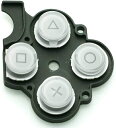 【お買い物マラソン 当店全品ポイント5倍】 PSP 2000 PSP 3000 共通 パーツ ○△□× ボタン ラバー ゴム 交換部品 (ホワイト) プレイステ...