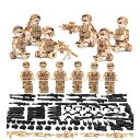 【お買い物マラソン 当店全品ポイント5倍】 MOC LEGO レゴ ブロック 互換 ARMY ロシア軍特殊部隊 砂漠戦 カスタム ミニフィグ 6体セット 大量武器 装備 兵器付き