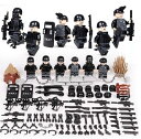 MOC LEGO レゴ ブロック 互換 SWAT 特殊部隊 アンチテロ部隊 カスタム ミニフィグ 6体セット 大量武器 装備 兵器付き