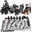 MOC レゴ ブロック 互換 SWAT 特殊部隊 アンチテロ部隊 カスタム ミニフィグ 6体セット 大量武器 装備 兵器付き