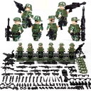 【お買い物マラソン 当店全品ポイント5倍】 MOC LEGO レゴ ブロック 互換 ARMY WW2 ロシア軍特殊部隊 ジャングル戦 カスタム ミニフィグ 6体セット 大量武器 装備 兵器付き