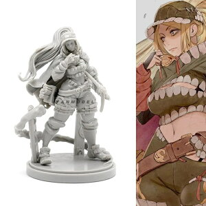 38mm 1/35 KINGDOM DEATH キングダム・デス Sniper Survivor Echoes of Death 3KD スナイパー・サバイバー・エコーズ・オブ・デス 3KD 女性戦士 未塗装 レジン製 組み立て キット フィギュア プラモデル 人形 ガレージキット