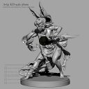 【お買い物マラソン 当店全品ポイント5倍】 38mm 1/35 KINGDOM DEATH キングダム デス 女性戦士 未塗装 レジン製 組み立て キット フィギュア プラモデル 人形 ガレージキット