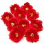 造花 ツバキ サザンカ 花のみ 5センチ 100個 (レッド)