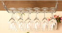 ワイングラスホルダー シンプル ステンレス製 二列タイプ (50cm)