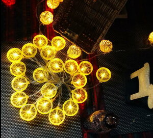 デコレーションライト LED レモンの輪切り型 オーナメント 20連 電池式