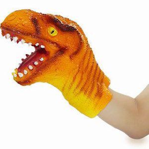 【50％OFF（半額）クーポン配布中】パペット 恐竜 リアル 手袋 グローブ (イエロー)