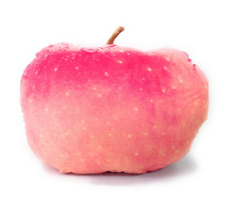 クッション リアル 食品 果物 フルーツ (赤いリンゴ)