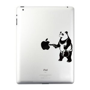 【50％OFF（半額）クーポン配布中】iPad ステッカー シール Robber Panda