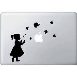 楽天輸入インテリア雑貨モノッコMacBook ステッカー シール Apple Bubble Girl