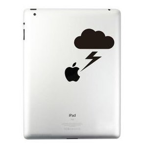 【50％OFF（半額）クーポン配布中】iPad ステッカー シール Thunderstorm