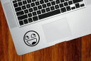 MacBook iPad ステッカー シール Epic Smiley (ブラック)