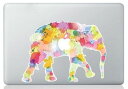 MacBook XebJ[ V[ Colorful elephant (11C`)