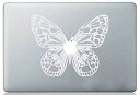 MacBook ステッカー シール White Butterfly (11インチ) 【送料無料】