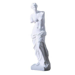 置物 ミロのヴィーナスモチーフ ヨーロッパの石膏彫刻風 (ホワイト)