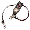 【デグナー認定WEB正規代理店】 デグナー (DEGNER) ★ 花山 レザーロープ/KAZAN LEATHER ROPE ウォレットロープ 京桜/ブラック WR-2K(2)