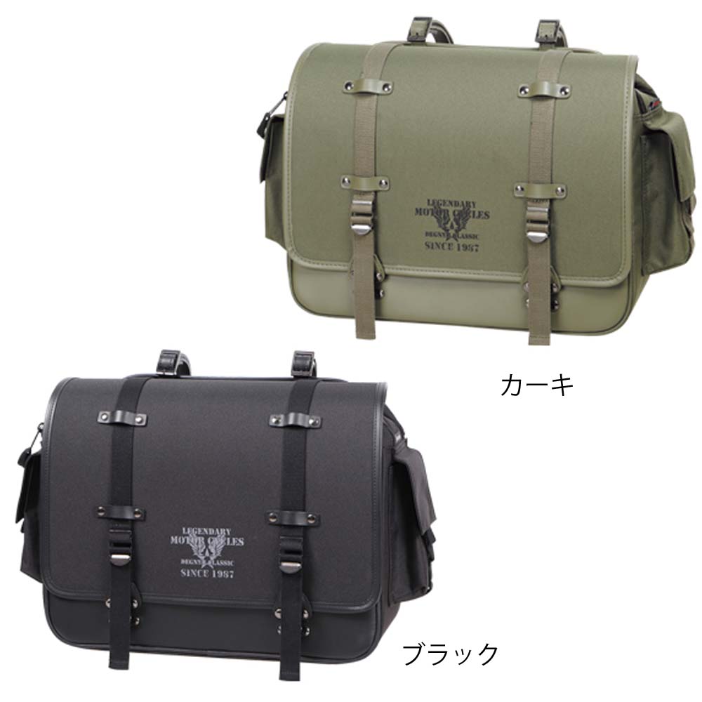 デグナー(DEGNER) NB-182 ★ミリタリーテイスト ナイロンサドルバッグ MILITARY TASTE NYLON SADDLEBAG NB-182