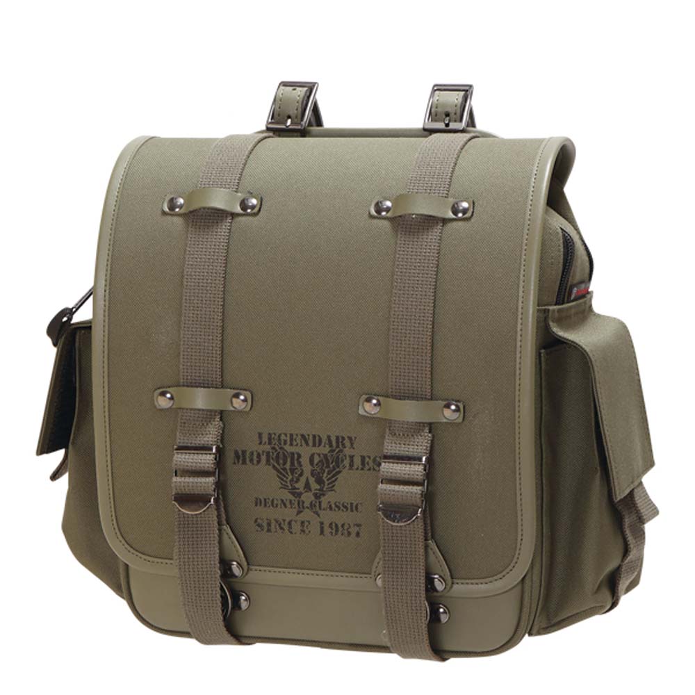 【デグナーWEB正規代理店】デグナー NB-131 ★ ミリタリーテイストナイロンサドルバッグ / MILITARY TAS..