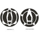 print (プリント)★FUEL CAP プロテクション タンクキャッププロテクター KAWASAKI(Z900RS)、KAWASAKI('17-) PI1001