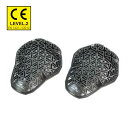 【在庫有】ラフアンドロード ★CE-LEVEL2 フレックスエアパッド 左右セット スモール 肩用 ブラック オートバイ用品 プロテクター RR10109