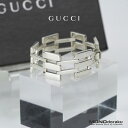 グッチ ヘビーゲートリンク ブレスレット GUCCI HEAVY GATE LINK BRACELET スターリングシルバー 【中古】