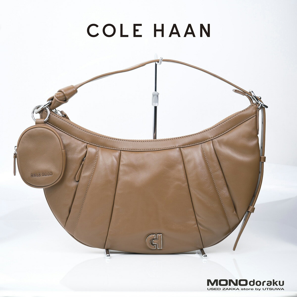 COLE HAAN R[n[@Quilted Leather Hobo Bag Lebh z[{[ obO@j[L  