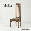 ダイニングチェア イタリア製 Medea/メデア ハイバックチェア アールヌーヴォー様式 クラシック エレガント 彫刻 アンティーク調 【中古】【中古家具】【中...