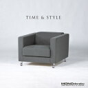 ソファ タイムアンドスタイル TIME&STYLE CHICAGO シカゴ 1Pソファ(2) シンプルモダン ラグジュアリーモダン シングルソファ 1人掛け【中...