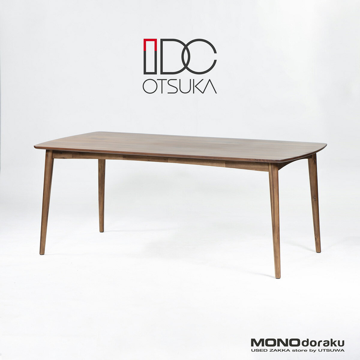 樂天商城 - 【中古】ダイニングテーブル IDC大塚家具 OTSUKA CINEMA2 シネマ2 ウォールナット アカシア 無垢材 節入り 幅180cm 北欧モダン ナチュラル シンプル ベーシック 食卓テーブル 6〜8人用【中古ダイニングテーブル】【中古家具】【USED】