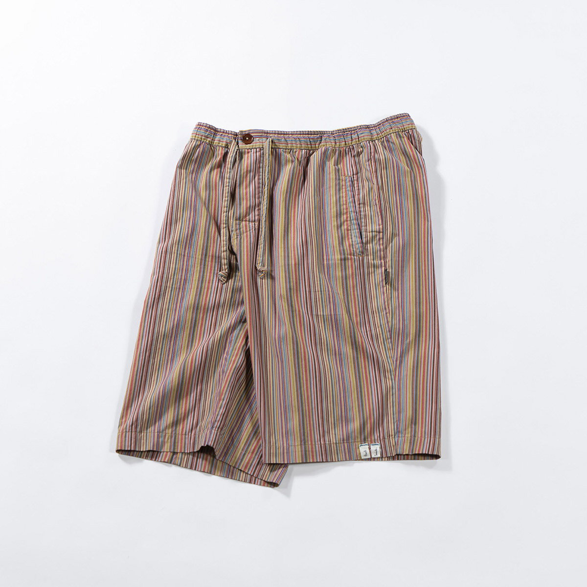 【中古】ポールスミス Paul Smith マルチストライプ ワイドイージーショーツ ハーフパンツ メンズファッション メンズボトムス レディースファッション レディースボトムス【古着】【USED】