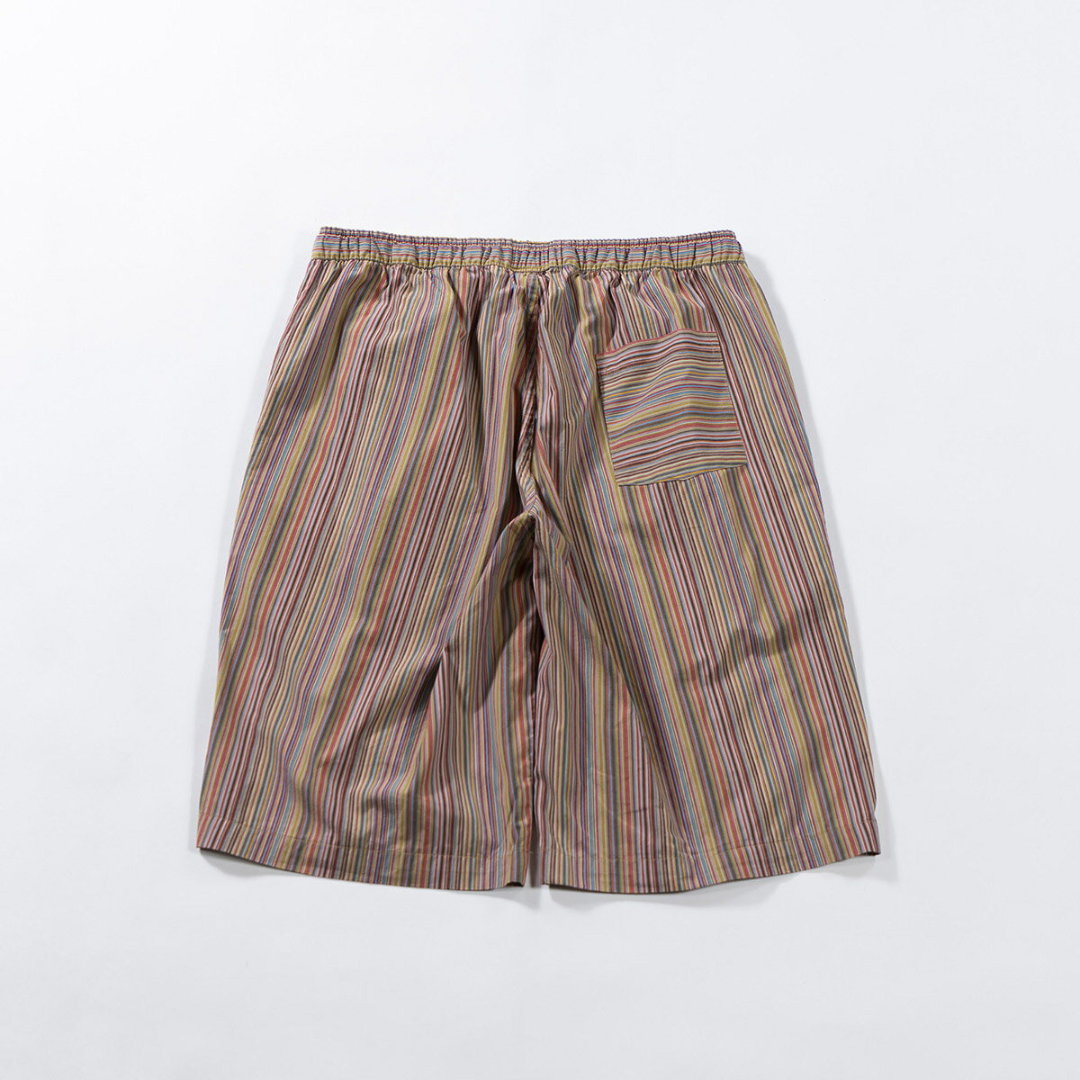 【中古】ポールスミス Paul Smith マルチストライプ ワイドイージーショーツ ハーフパンツ メンズファッション メンズボトムス レディースファッション レディースボトムス【古着】【USED】