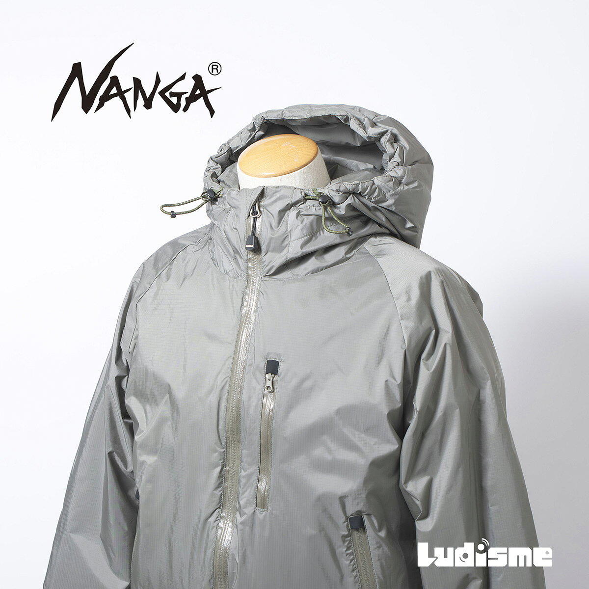 樂天商城 - 【古着】ナンガ NANGA オーロラダウンジャケット グレー メンズ L 日本製 オーロラテックス 防水透湿 フーデッド アウトドアジャケット マウンテンパーカー【中古】【ブランド古着】【USED】