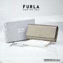 フルラ バビロン FURLA BABYLON 長財布 コンチネンタルフラップウォレット ジェニュインレザー シャンパンゴールド 美品【中古】