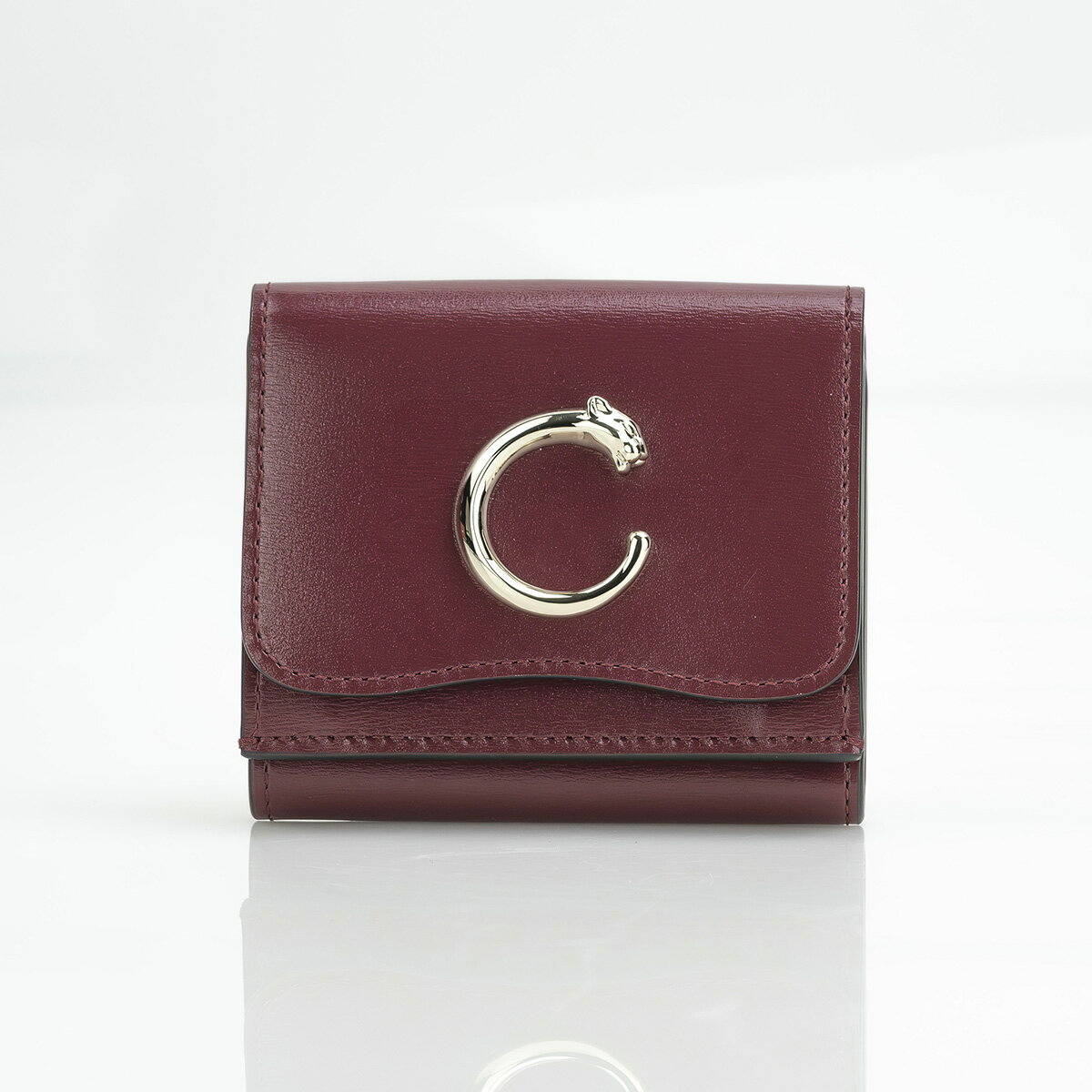 【美品・箱付】カルティエ Cartier パンテール ドゥ カルティエ 三つ折り財布 チェ...