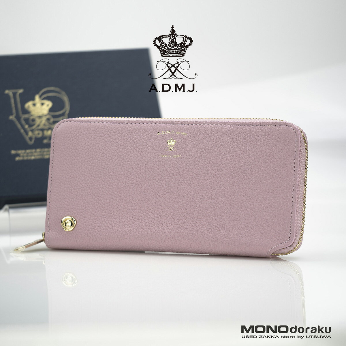 ADMJお財布　新品未使用　ブラック 楽天市場】ADMJ 財布 モーツァルト スリムウォレット 薄型 長財布