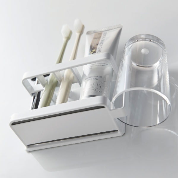 歯ブラシスタンド コップ立て おしゃれ かわいい バスグッズ 磁石 壁面収納雑貨 北...