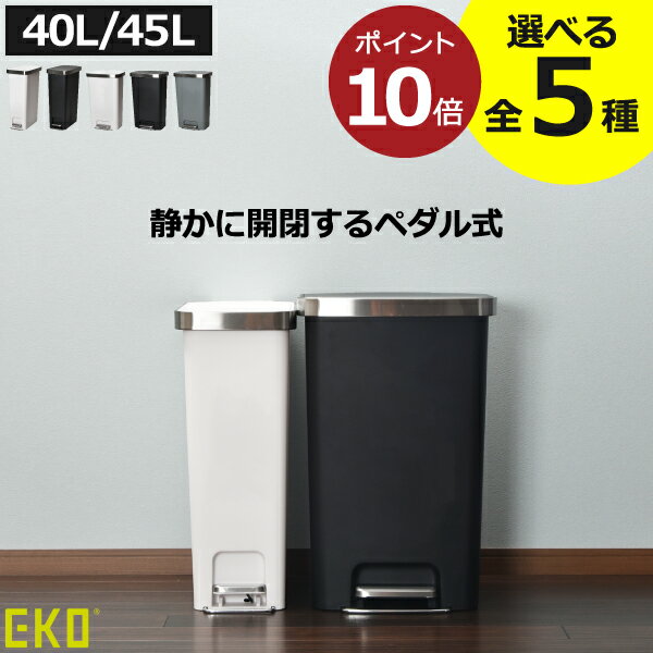 ゴミ箱 45リットル 40L/45L スリム おしゃれ 分別 キッチン ダストボックス 臭わない 袋が見えない ふた付き リビン…